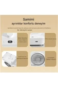 Masaüstü Dijital Ekranlı Çift Fanlı Led Işıklı Soğutucu Fan Ev Ofis Şarjlı Vantilatör thumbnail 5