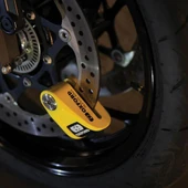 OXFORD ALPHA XA14 ALARMLI DİSK KİLİDİ SARI thumbnail 4