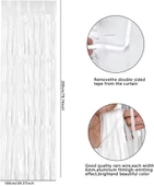 Soft Beyaz Renk Duvar Ve Kapı Perdesi İthal 100x200 Cm - 2