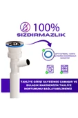 DESIPHON Tek Girişli Lavabo Sifonu – Bulaşık veya Çamaşır Makinesi Uyumlu | Sızdırmaz ve Dayanıklı Yapıı - 3