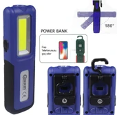 Arm Esen109 Şarjlı Led Fener Mıknatıslı Lamba Powerbank 420 Lumen - 1