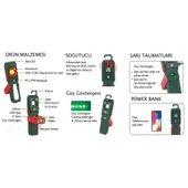 ARM Esen 148 Tripodlu Şarjlı Led Fener Powerbank 500 Lümen 10W - 5