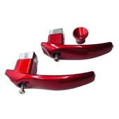 Çaydanlık Sapı Takımı Kulp Tutamak Seti Kare Parlak Kırmızı thumbnail 3