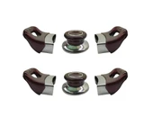 Nalburkent Tencere Tava Sahan Kulp Kapak Kulpu Vişne Bordo 2 Set thumbnail 1