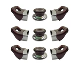 Nalburkent Tencere Tava Sahan Kulp Kapak Kulpu Vişne Bordo 3 Set thumbnail 1