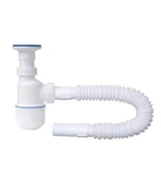 Özbest Taslı Körüklü Lavabo Sifonu Paslanmaz Süzgeç ve Vidalı - 1