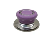 2 Adet Lila Tencere Tava Sahan Cam/Metal Kapak Kulpu thumbnail 2