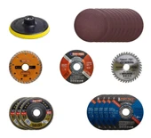 7'li Taşlama ve Kesme Disk Seti Seramik Ahşap Metal Zımpara - 1