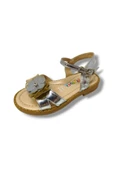 Özpinarci 3043-20 Orta Çiçekli Kız Çocuk Sandalet Gümüş Altın 21-25 thumbnail 1