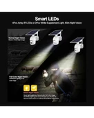 SIM Kartlı Güneş Enerjili Kamera Solar Kamera 4G PTZ 360 Derece Dönebilen Harekete Sese Duyarlı Kamera - 4