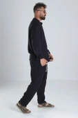 Tasarım Siyah Müslin Şalvar Takım - 4