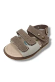 Şirinbebe 1603-20 Anatomik 3 Cirt Bant Erkek Çocuk Sandalet Lacivert Bej Kahveregi 18-20 thumbnail 1