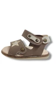 Şirinbebe 1637-20 Anatomik Yıldız Desen Cırtlı Erkek Çocuk Sandalet Kahve Bej 21-25 thumbnail 2