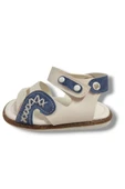 Şirinbebe 1640-20 Anatomik Dikiş Cırtlı Erkek Çocuk Sandalet Beyaz Mavi 18-20 thumbnail 2