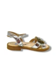 Özpinarci 3043-20 Orta Çiçekli Kız Çocuk Sandalet Gümüş Altın 21-25 thumbnail 3