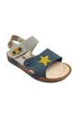 Şirinbebe 1707-20 Anatomik Yıldız Desen Cirtli Erkek Çocuk Sandalet Lacivert Gri 26-30 thumbnail 1