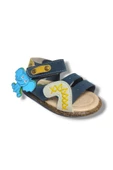 Şirinbebe 1634-20 Anatomik Dikiş Cırtlı Bebek Erkek Sandalet Lacivert Sarı 18-20 thumbnail 1