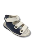 Şirinbebe 1633-20 Anatomik Tek Cirtli Erkek Çocuk Sandalet Lacivert Beyaz 21-25 thumbnail 1