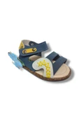Şirinbebe 1629-20 Anatomik Dikiş Cırtlı Bebek Erkek Sandalet Lacivert Sarı18-20 thumbnail 1