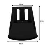 Basamaklı Kaymaz Tabure Siyah thumbnail 1