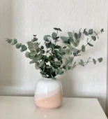 YAPAY ÇİÇEKÇİNİZ Dekoratif 3’lü Set: 8’li Yapay Lale Demeti + Okaliptus Demeti + 3’lü Pamuk Otu – Salon & Masa Çiçek Aranjmanı thumbnail 7