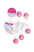 Paddlers Bebek Bezi 1 Numara Yenidoğan 256 Adet (2-5 Kg) Ekstra Jumbo Set thumbnail 2
