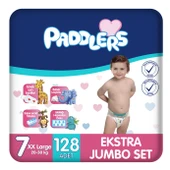 Paddlers Bebek Bezi 7 Numara XX-Large 128 Adet (20-30 Kg) Ekstra Jumbo Set thumbnail 1