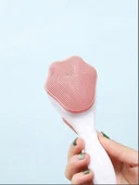 Yüz Temizleyici Peeling Fırçası - Siyah Nokta Scrubber - El Yüz Temizleme - Yumuşak Silikon thumbnail 4