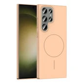 Galaxy S24 Ultra Kılıf M-safe Şarj Özellikli Ruby Sert Kapak thumbnail 1