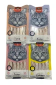 Wanpy Creamy Treat Puding Kedi Ödül Maması Sıvı Kedi Ödülü Karışık 4paket - 1