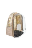 Yem Pet Market Snake Şeffaf Astronot Kedi Köpek Taşıma Çantası 42x22x33 Cm Sarı - 1