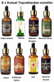 8 x Kutsal Topraklardan Esintiler Parfüm esansı Saf Esansiyel Yağ - Oda Ve Ortam Kokusu - Aromatik Uçucu Yağ 8x10ml thumbnail 1