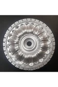 Decomarket 40*40 Cm Estetik Dekoratif Tekli Avize Göbeği Gümüş - 2