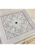 DECOGOLD Saray Tavan Göbek Panel 72cm*72cm Beyazaltın Içerisine Led Döşenebilir Panel thumbnail 3
