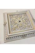 DECOGOLD Saray Tavan Göbek Panel 72cm*72cm Bronz Içerisine Led Döşenebilir Panel thumbnail 1