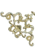 Decomarket Decogold Saray Tavan Köşe Motif 27*18 Cm Bronz thumbnail 2