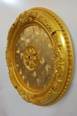 Decomarket Decogold Altın Renk Oval Göbek Saray Tavan 90x90 cm thumbnail 3