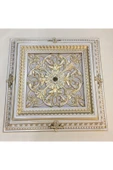DECOGOLD Saray Tavan Göbek Panel 72cm*72cm Bronz Içerisine Led Döşenebilir Panel thumbnail 2