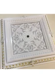 DECOGOLD Saray Tavan Göbek Panel 72cm*72cm Beyazaltın Içerisine Led Döşenebilir Panel thumbnail 2