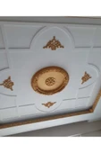 MİVA KONSEPT 60X60 OVAL ALTIN  RENK SARAY TAVAN GÖBEK thumbnail 2
