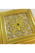 DECOGOLD Saray Tavan Göbek Panel 72cm*72cm Gold Içerisine Led Döşenebilir Panel thumbnail 2