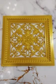DECOZZA Saray Tavan 60 Cm Gold Panel Led Döşenebilir Asma Tavan Uyumlu thumbnail 4