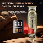 Profesyonel Saç ve Sakal Kesimi için Dayanıklı ve Şık Tıraş Makinesi thumbnail 3