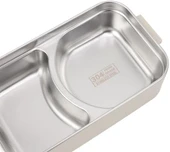 304 Paslanmaz Çelik Yemek Kabı Dikdörtgen Çift Katmanlı Yemek Kabı  Öğrenci Taşınabilir Yemek Kabı thumbnail 3