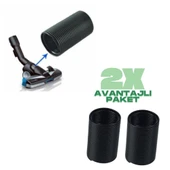 Philips FC 9919, FC 9924,FC 9923, FC 9925, FC 9928 Marathon Ultimate TriActive Max ile Uyumlu Emici Başlık Ara Hortumu 2'li - 2