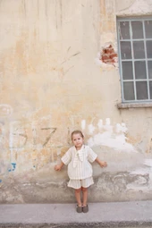 Haki Çizgili Yaka Bağlamalı Alt Üst Takım thumbnail 5