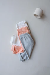 3lü Bebek Fitilli Kız Tayt Model 4 thumbnail 7