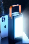 50000mAh Powerbank Hızlı Şarj 22.5W Kamp için Şarj İstasyonu Led Işıklı 4xUSB 1x Type-C/Lightning/Micro - 4