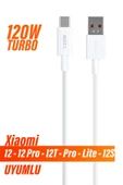 Turbo Hızlı Şarj Kablosu Xiaomi 12 - 12 Pro - 12T Pro - 12 Lite - 12s Uyumlu Hızlı Şarj Kablosu 120W - 1