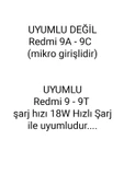 Redmi 9 Redmi 9T Uyumlu Hızlı Şarj Aleti ve Kablosu Hızlı Şarj Cihazı 33W thumbnail 2